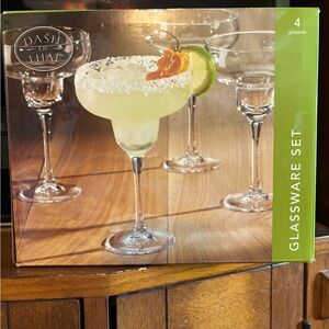 4 Piece Margarita Glasses